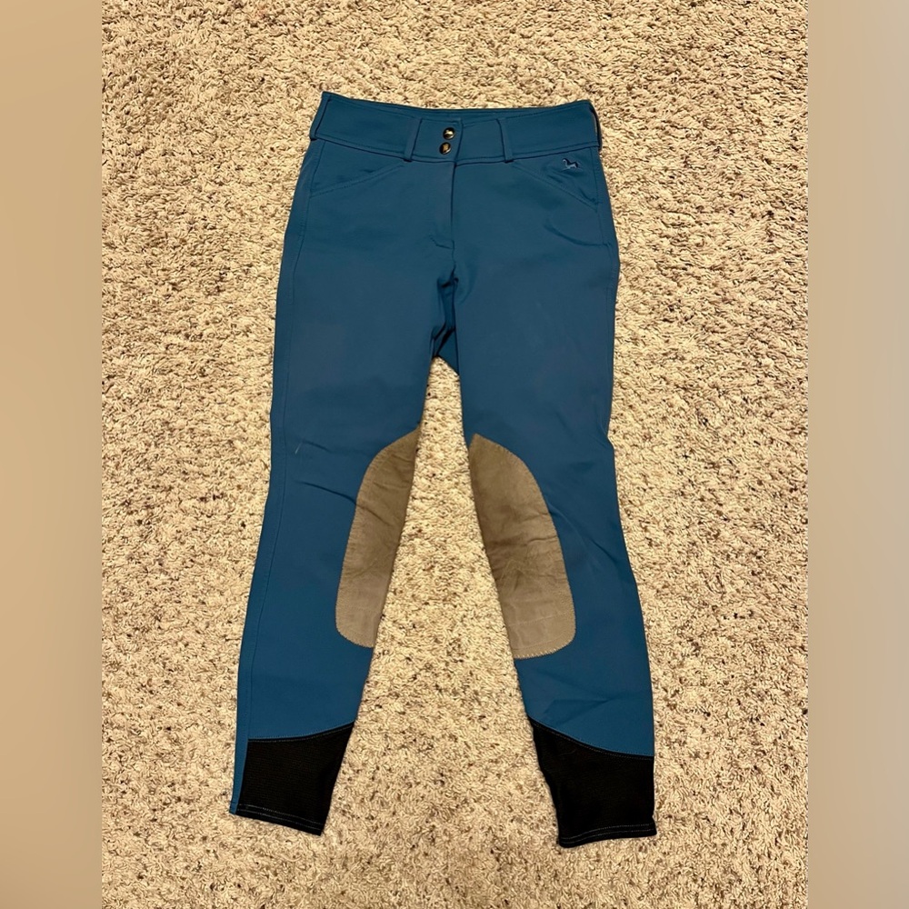 R.J. Classics Blue Knee Patch Breeches